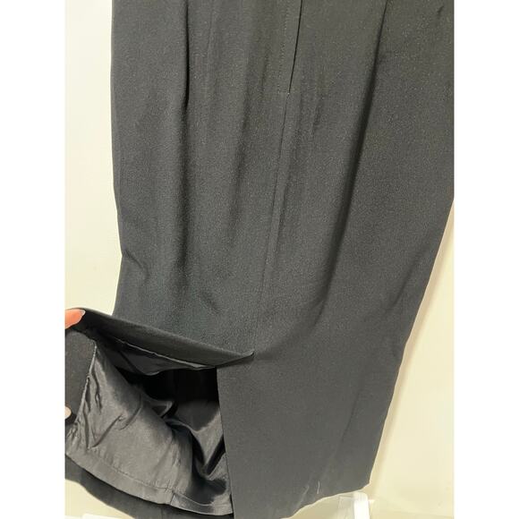 Talbots Cocktail Dress Short Sleeve Satin Panels Maxi Length Size 8 JL - Picture 8 of 12